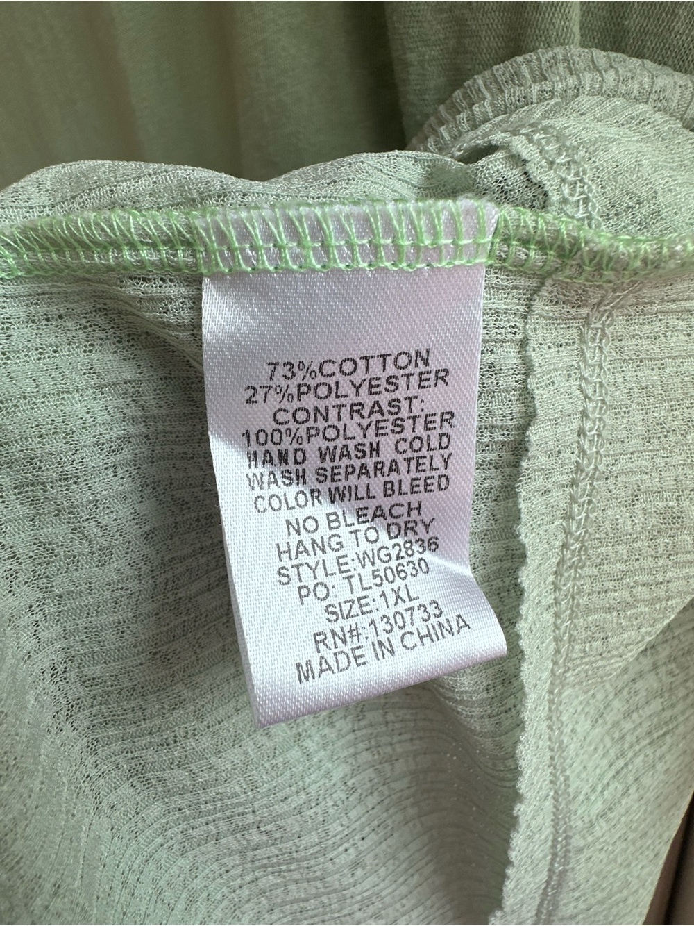 Umgee Light Sage Green Tiered Ruffle Tunic Top - Picture 13 of 16